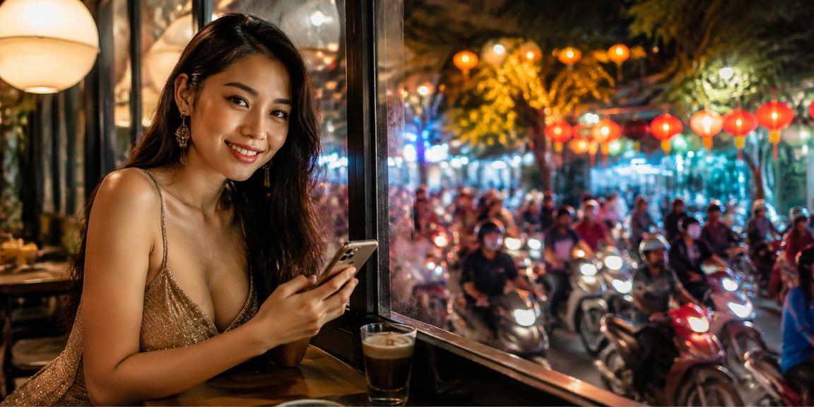 Trò chơi casino trực tuyến đang được trải nghiệm tại Hà Nội với phong cách cà phê Việt